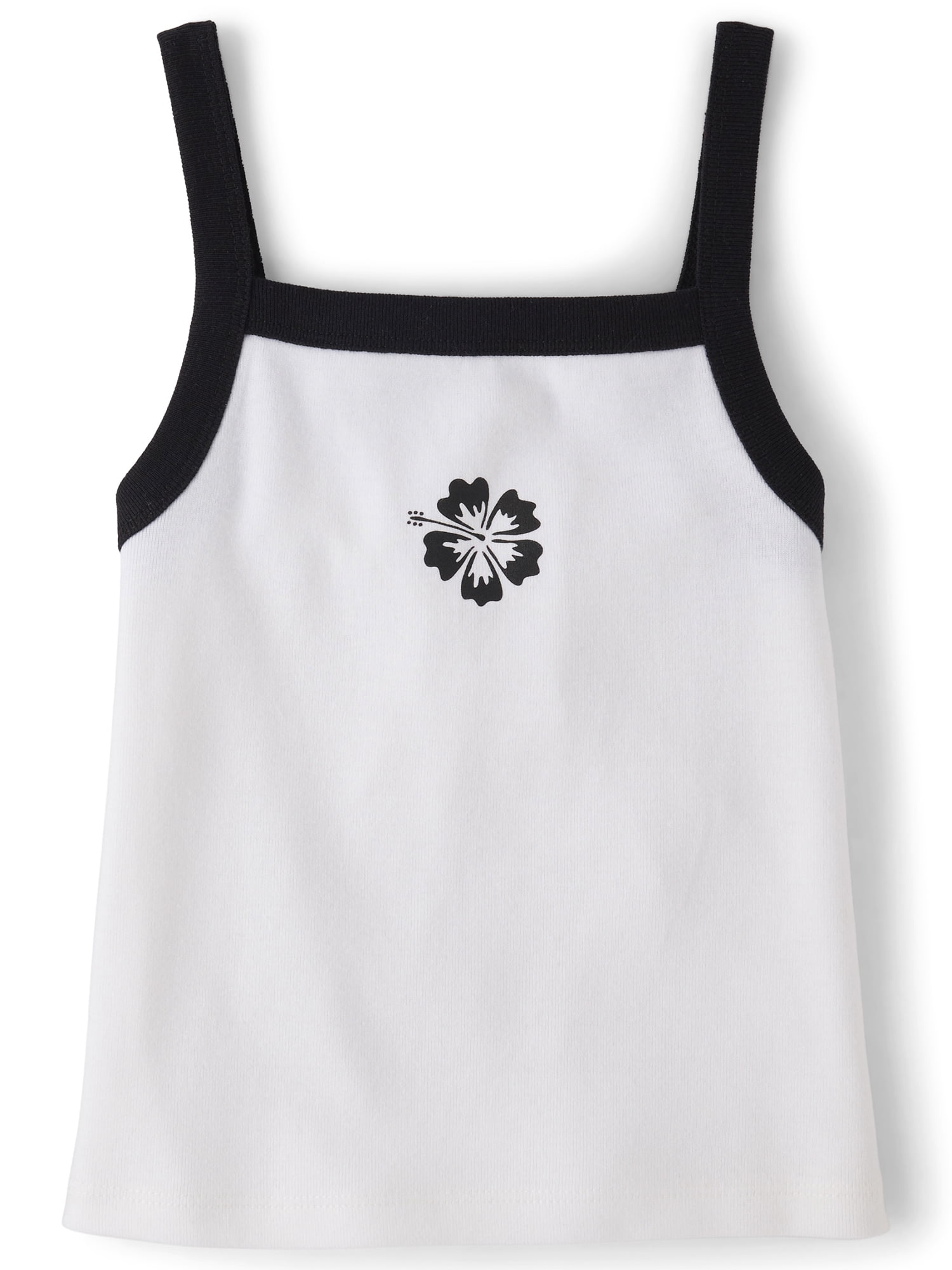 The Children's Place Girls Sleeveless Colorblock Ribbed Graphic Tank Top, Sizes XS-XXL