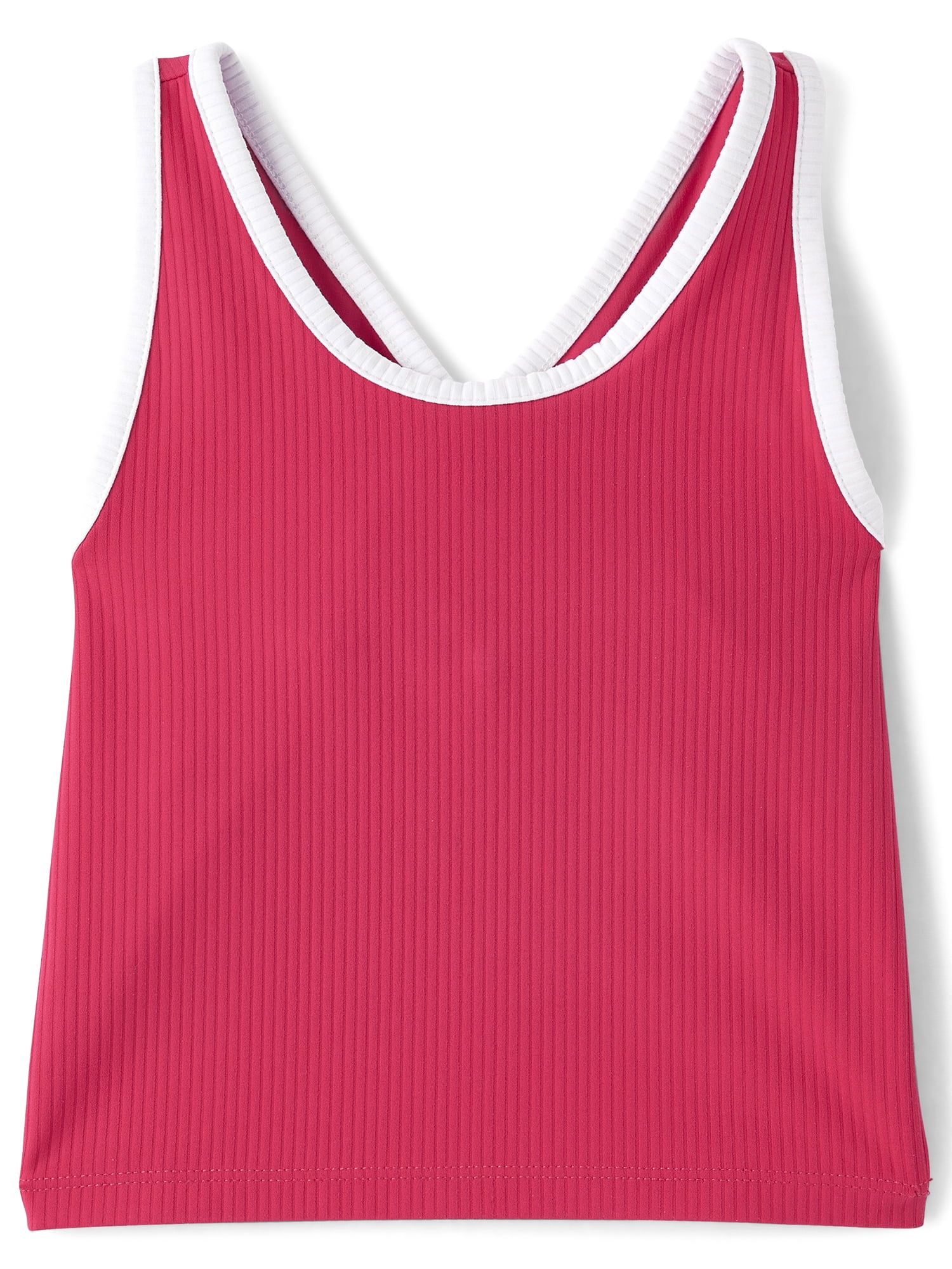 The Children's Place Girls Sleeveless Contrast Ribbed Cross Back Tank Top, Sizes XS-XXL