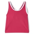 thumbnail image 1 of The Children's Place Girls Sleeveless Contrast Ribbed Cross Back Tank Top, Sizes XS-XXL, 1 of 3