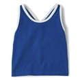 thumbnail image 1 of The Children's Place Girls Sleeveless Contrast Ribbed Cross Back Tank Top, Sizes XS-XXL, 1 of 3