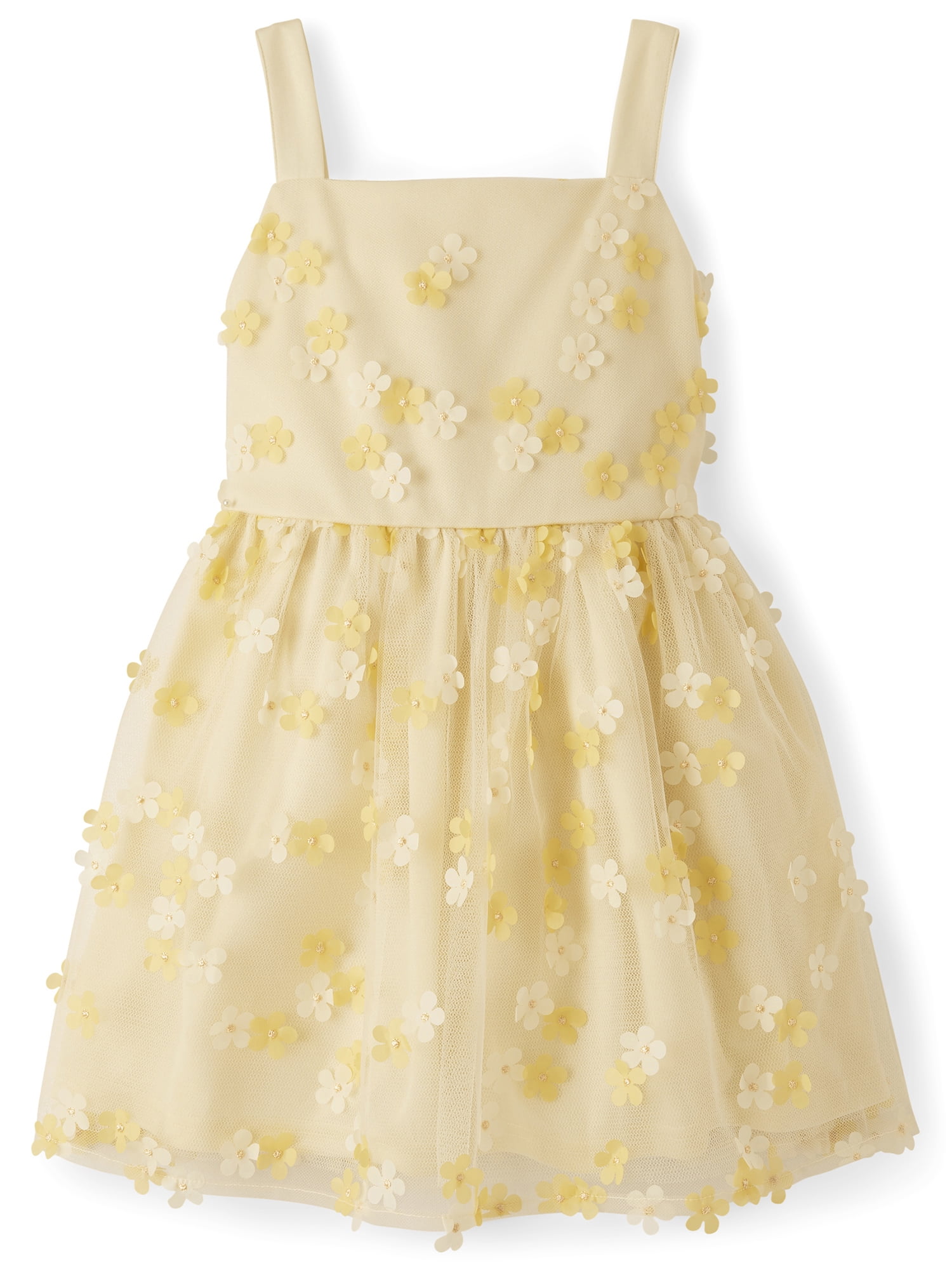 The Children's Place Girls Sleeveless Floral Print Fit and Flare Dress, Sizes 4-16