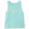 thumbnail image 1 of The Children's Place Girls Sleeveless Graphic Ribbed Tank Top, Sizes XS-XXL, 1 of 4