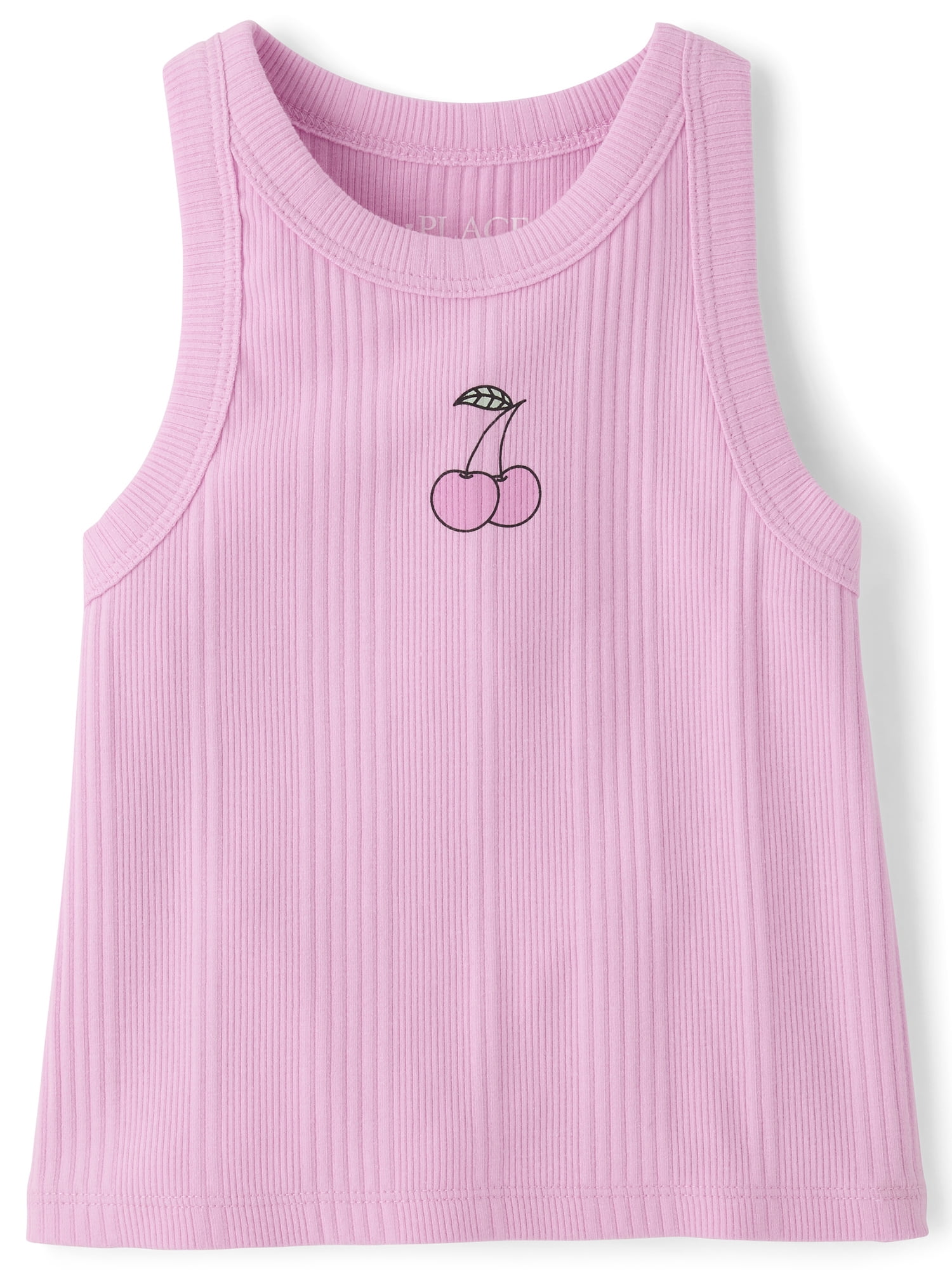 The Children's Place Girls Sleeveless Graphic Ribbed Tank Top, Sizes XS-XXL