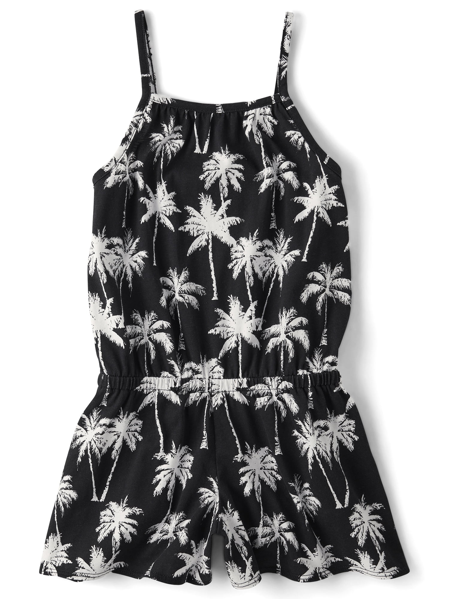 The Children's Place Girls Sleeveless High Neck Gathered Romper, Sizes XS-XXL