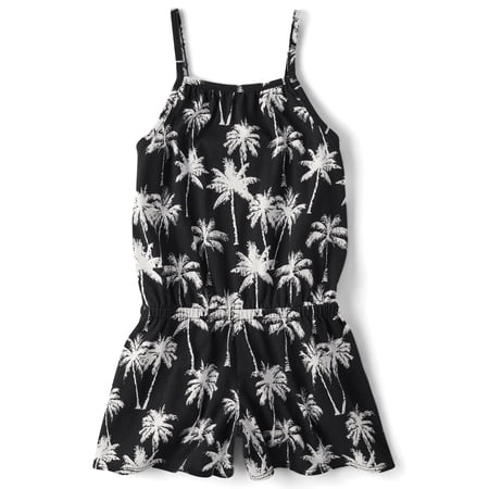 The Children's Place Girls Sleeveless High Neck Gathered Romper, Sizes XS-XXL
