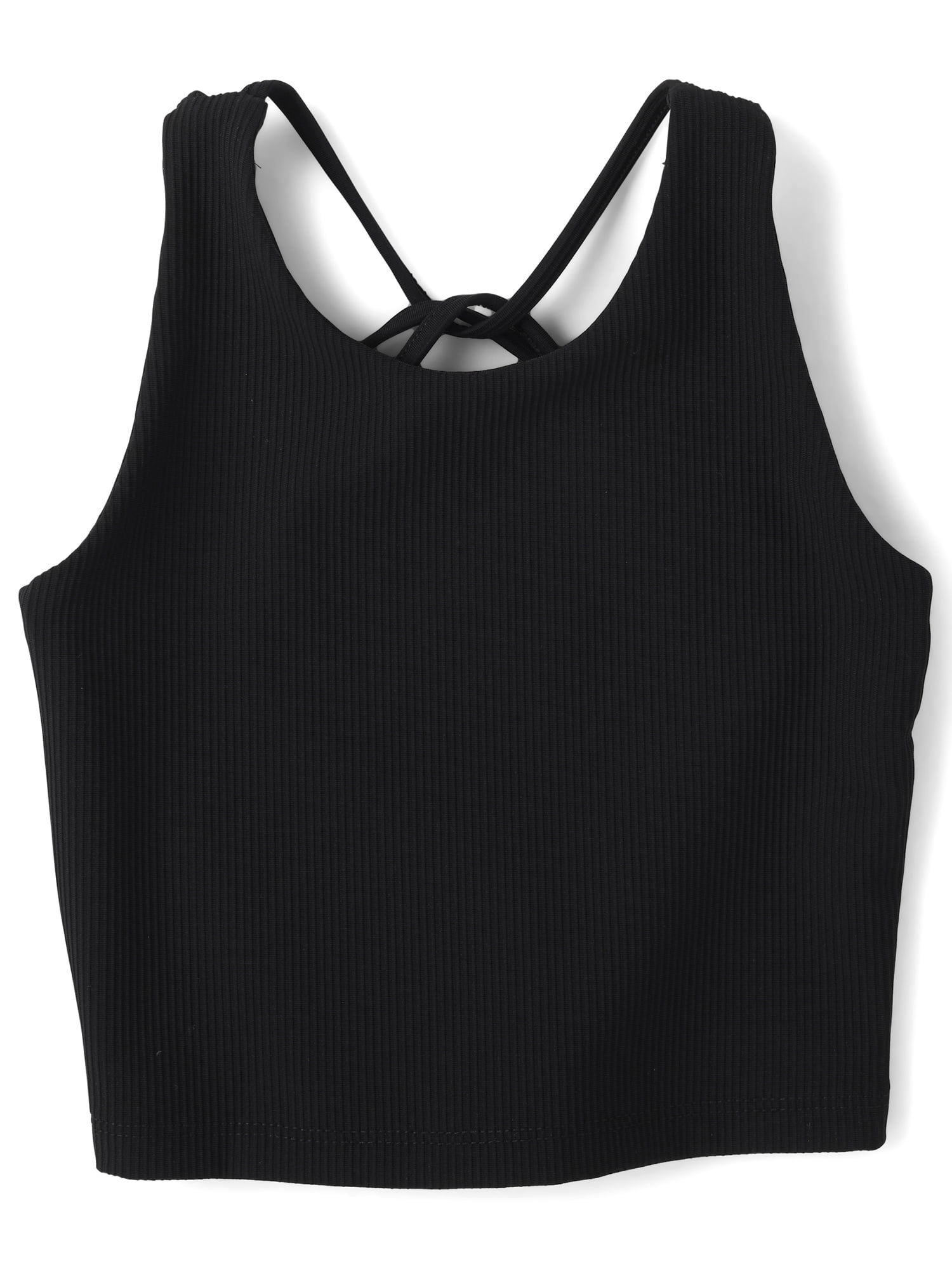 The Children's Place Girls Sleeveless Quick Dry Cross Back Ribbed Tank Top, Sizes XS-XXL