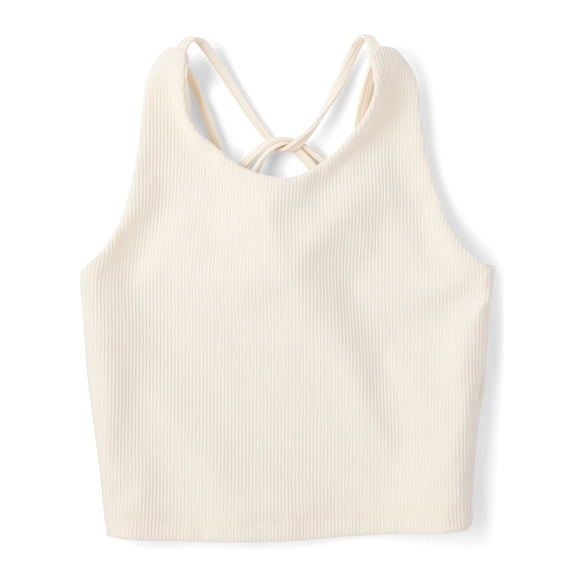 The Children's Place Girls Sleeveless Quick Dry Cross Back Ribbed Tank Top, Sizes XS-XXL