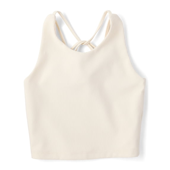 The Children's Place Girls Sleeveless Quick Dry Cross Back Ribbed Tank Top, Sizes XS-XXL