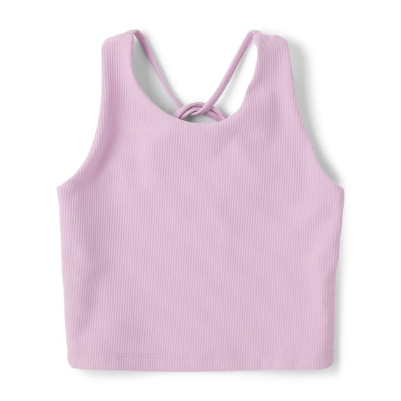 The Children's Place Girls Sleeveless Quick Dry Cross Back Ribbed Tank Top, Sizes XS-XXL