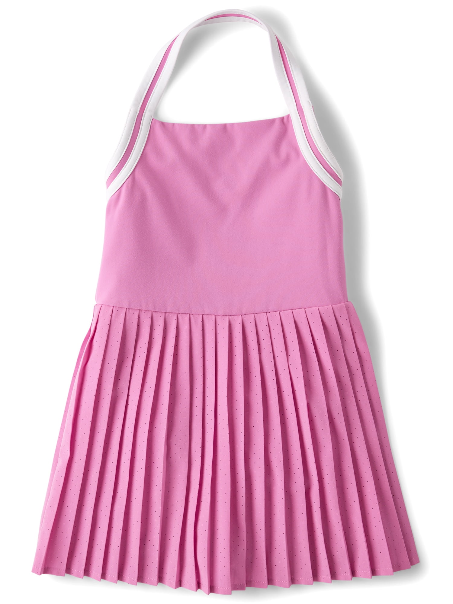 The Children's Place Girls Sleeveless Quick Dry Halter Pleated Tennis Dress, Sizes XS-XXL