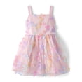 thumbnail image 1 of The Children's Place Girls Sleeveless Rainbow Print Fit and Flare Dress, Sizes 4-16, 1 of 3