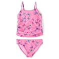 thumbnail image 1 of The Children's Place Girls Sleeveless Ruched Tankini Swimsuit, 2-Piece, Sizes XS-XXL, 1 of 3