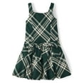 thumbnail image 1 of The Children's Place Girls Sleeveless Satin Plaid Bow Bubble Dress, Sizes 4-16, 1 of 3