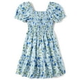thumbnail image 1 of The Children's Place Girls Smocked Dress, Spring, Summer, Sizes XS-XXL, 1 of 3