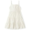 thumbnail image 1 of The Children's Place Girls Strappy Bow Back Eyelet Tiered Dress, Sizes XS-XXL, 1 of 3