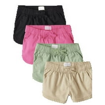 The Children's Place Girls Twill Pull On Shorts, 4-Pack, Sizes 4-16