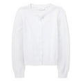 thumbnail image 1 of The Children's Place Girls Uniform Long Sleeve Button Cardigan, Sizes XS-XXL, 1 of 3