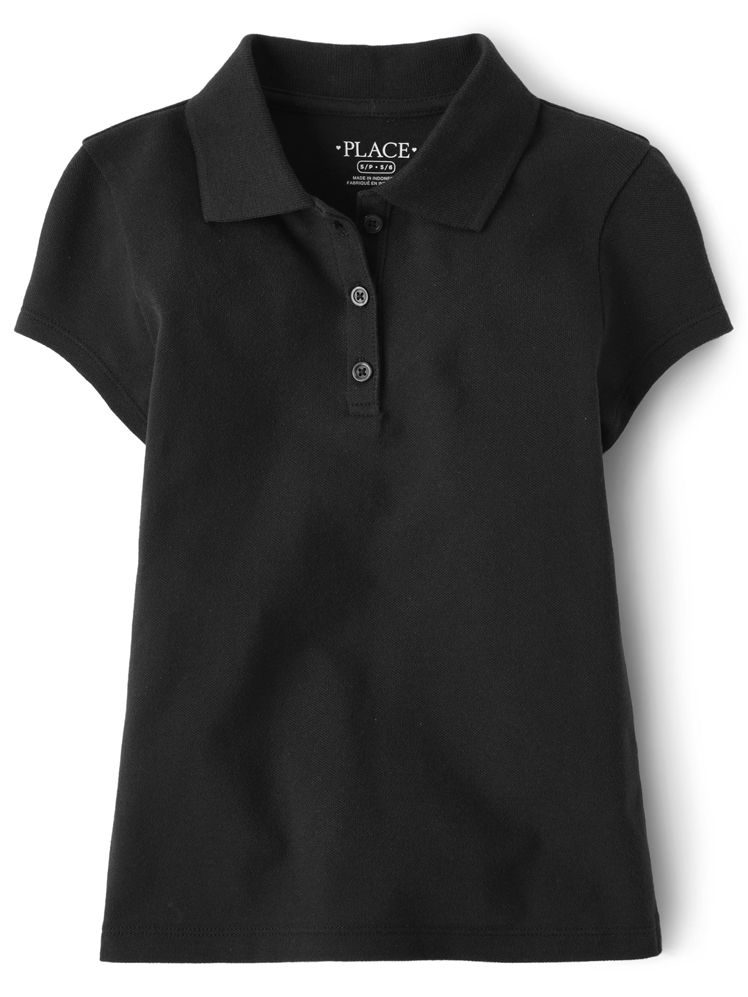 The Children's Place Girls Uniform Short Sleeve Pique Polo, Sizes XS-XXL