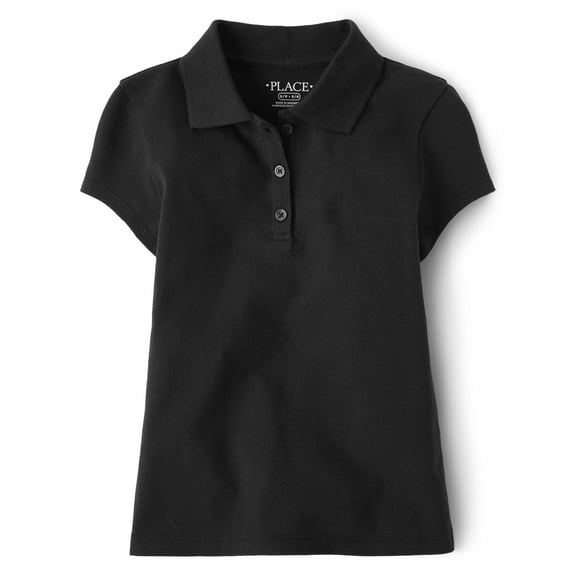 The Children's Place Girls Uniform Short Sleeve Pique Polo, Sizes XS-XXL
