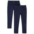 thumbnail image 1 of The Children's Place Girls Uniform Ponte Knit Pull-On Jegging, 2-Pack, Sizes 4-18, 1 of 5