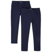 Girls Uniform Ponte Knit Pull-On Jegging, 2-Pack, Sizes 4-18