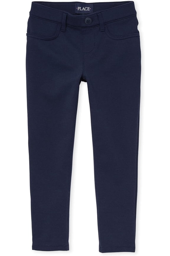 Girls Uniform Ponte Knit Pull-On Jegging, Sizes 4-18