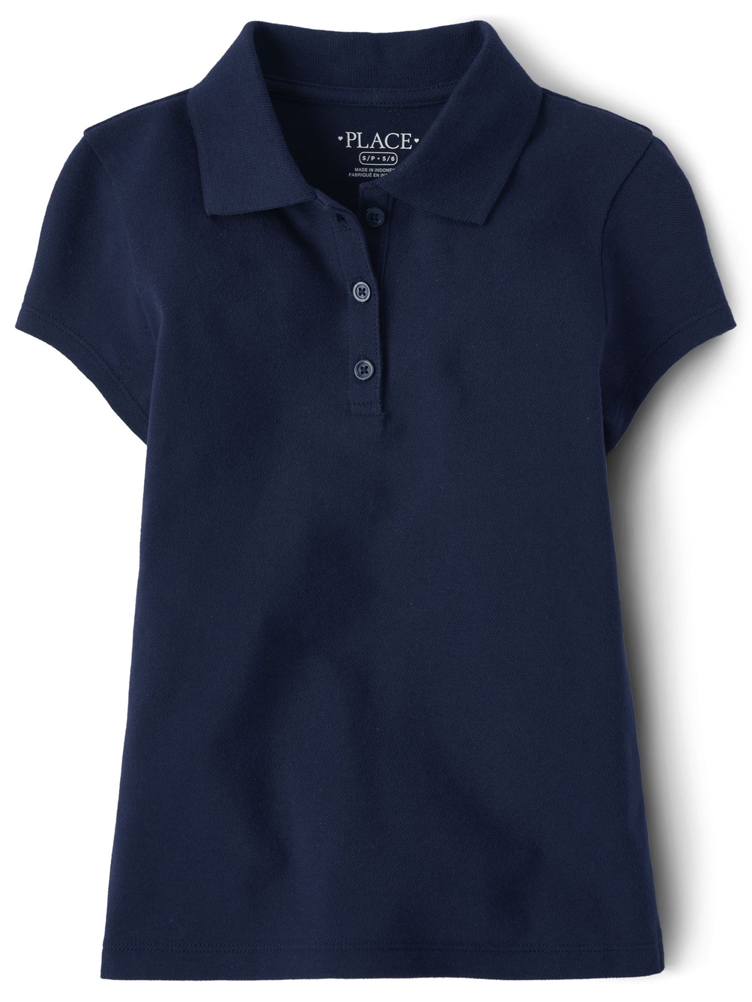Girls Uniform Short Sleeve Pique Polo, Sizes XS-XXL