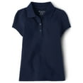 thumbnail image 1 of The Children's Place Girls Uniform Short Sleeve Pique Polo, Sizes XS-XXL, 1 of 3