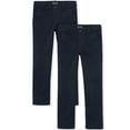 thumbnail image 1 of The Children's Place Girls Uniform Stretch Skinny Chino Pants, 2-Pack, Sizes 4-18, 1 of 4