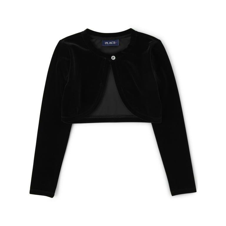Girls top shrug black