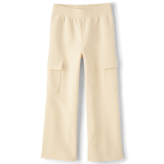 The Children's Place Girls Wide Leg Fleece Cargo Pant, Sizes XS-XXL