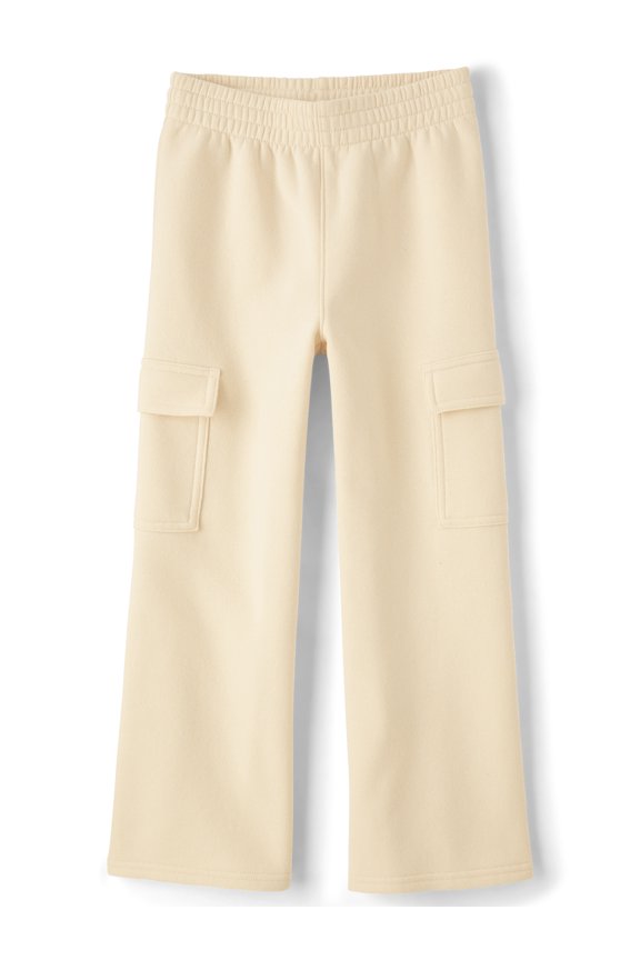 Girls Wide Leg Fleece Cargo Pant, Sizes XS-XXL