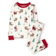 thumbnail image 1 of The Children's Place Kids Christmas Long Sleeve Santa Sleigh Snug Fit Cotton PJs, Sizes 4-16, 1 of 4