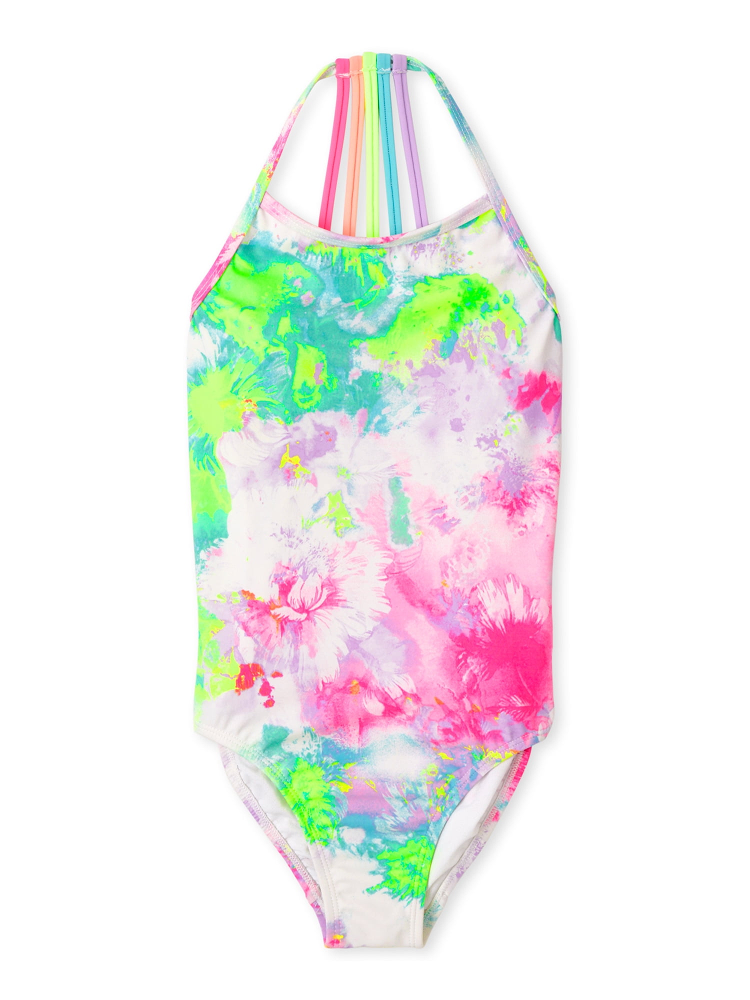 The Children's Place One Piece Tie Dye Strappy Swimsuit, Sizes 4-16