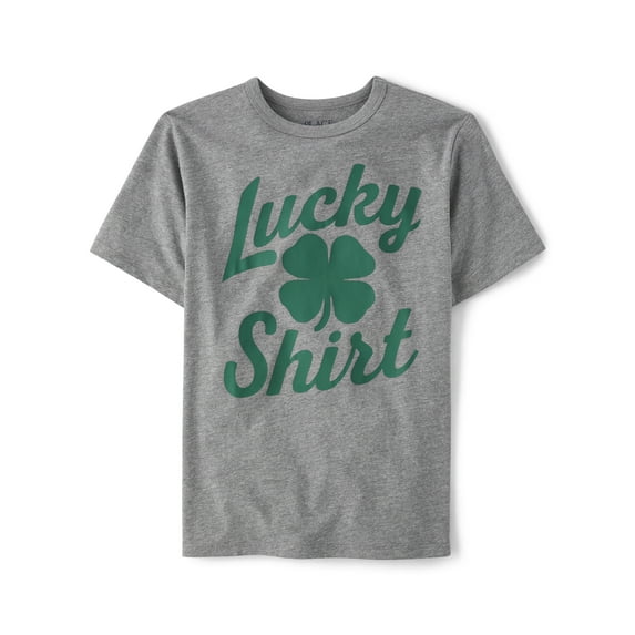 The Children's Place Boys Short Sleeve Lucky Graphic T-Shirt, Sizes XS-XXL