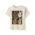 thumbnail image 1 of The Children's Place Toddler Boys Short Sleeve Peace Graphic T-Shirt, Sizes 2T-5T, 1 of 3