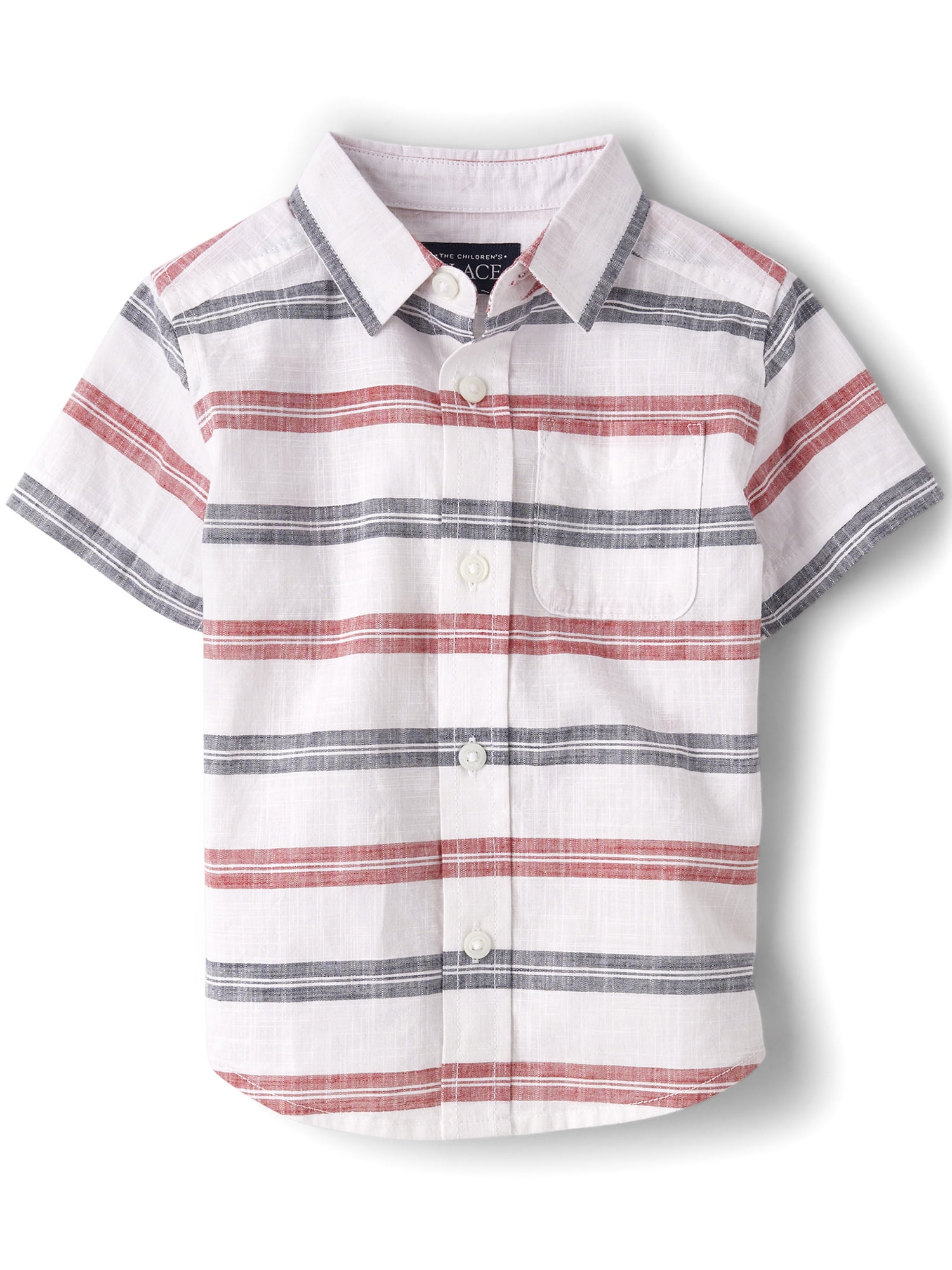 The Children's Place Toddler Boy's Short Sleeve Woven top, Sizes 12M-5T ...