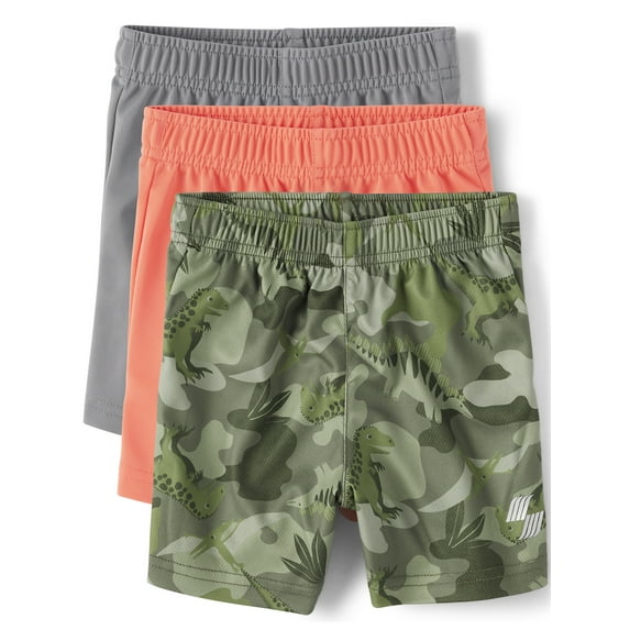 The Children's Place Toddler Boys 3-pack pull-on shorts, sizes 12M-5T