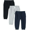 The Children's Place Boys Baby Toddler Jogger Sweatpants, 3Pack, Sizes