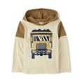 thumbnail image 1 of The Children's Place Toddler Boys Long Sleeve Hooded Graphic Top, Sizes 6M-5T, 1 of 3