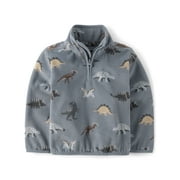The Children's Place Toddler Boys Long Sleeve Microfleece Half Zip Pullover, Sizes 12M-5T