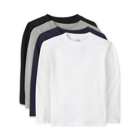 The Children's Place Toddler Boys Long Sleeve T-Shirt, 4-Pack, Sizes 9M-5T