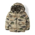 thumbnail image 1 of The Children's Place Toddler Boys Printed Hooded Zip-Up Puffer Jacket, Sizes 12M-5T, 1 of 3