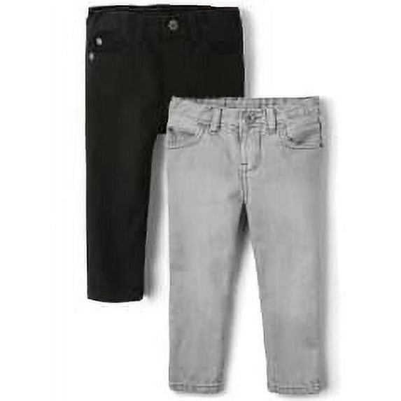 The Children's Place Toddler Boys Skinny Fit Denim Jeans, 2-Pack, Sizes 6M-5T