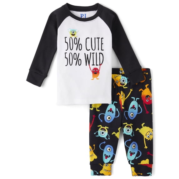 The Children's Place Toddler Boys Snug Fit Monster Cotton PJs, Sizes 12M-6T