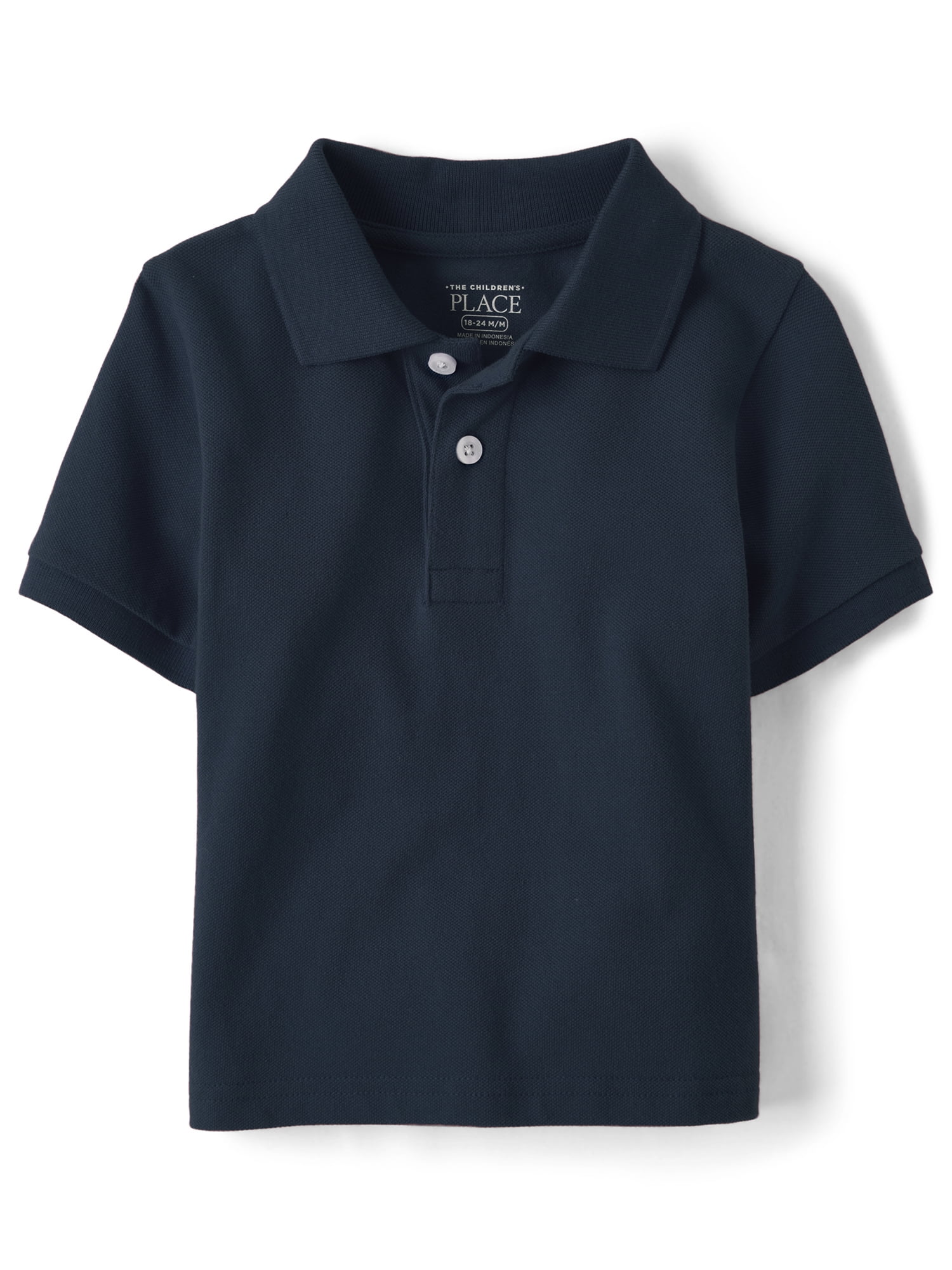 The Children's Place Toddler Boys Uniform Short Sleeve Pique Polo, Sizes 6M-5T