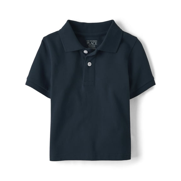 The Children's Place Toddler Boys Uniform Short Sleeve Pique Polo, Sizes 6M-5T