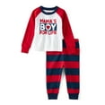 The Children's Place Toddler Boys Valentine Long Sleeve Top and Pant 2