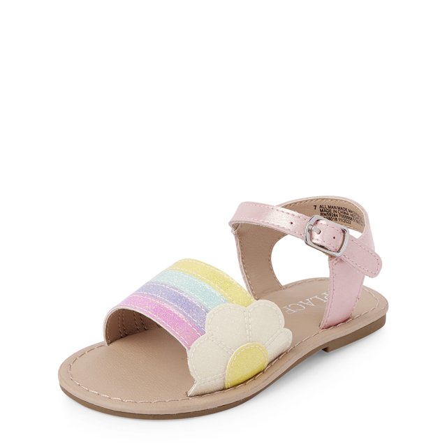 The Children's Place Toddler Girl Glitter Sandal, Sizes 411