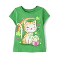 thumbnail image 1 of The Children's Place Toddler Girl's Short Sleeve Graphic Tee, Sizes 2T-5T, 1 of 3
